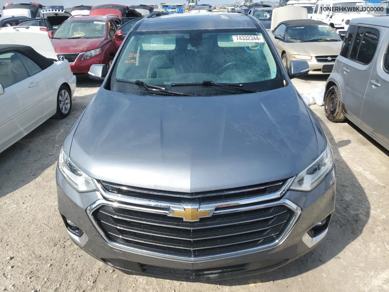 2019 Chevrolet Traverse Lt VIN: 1GNERHKW8KJ300000 Lot: 74332344