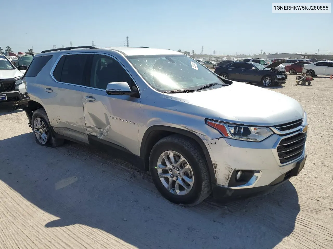 2019 Chevrolet Traverse Lt VIN: 1GNERHKW5KJ280885 Lot: 74590004