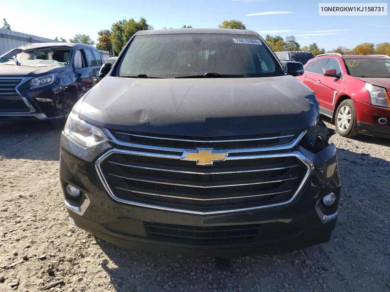 2019 Chevrolet Traverse Lt VIN: 1GNERGKW1KJ158731 Lot: 74815984