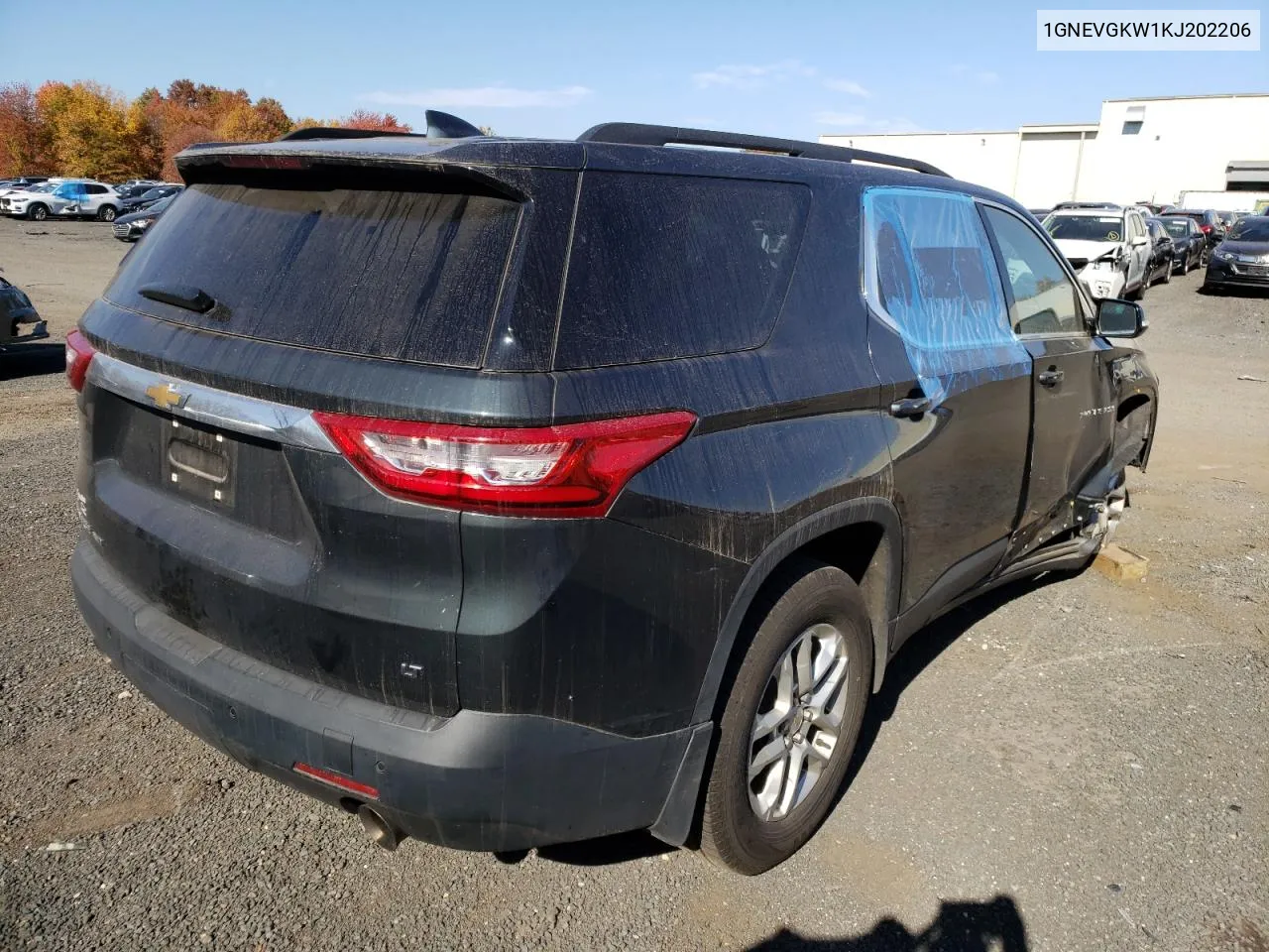 2019 Chevrolet Traverse Lt VIN: 1GNEVGKW1KJ202206 Lot: 74959424