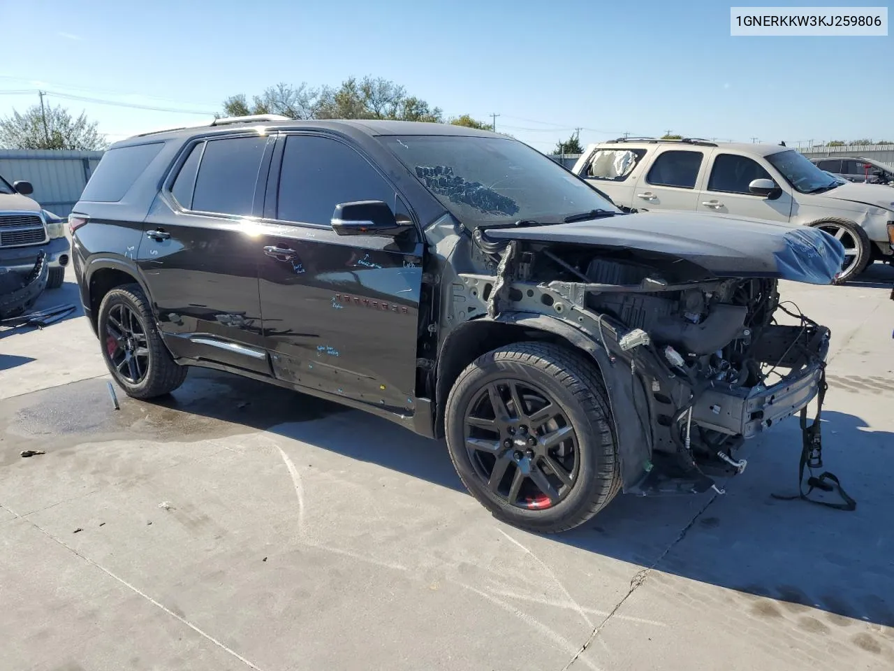 2019 Chevrolet Traverse Premier VIN: 1GNERKKW3KJ259806 Lot: 76864754