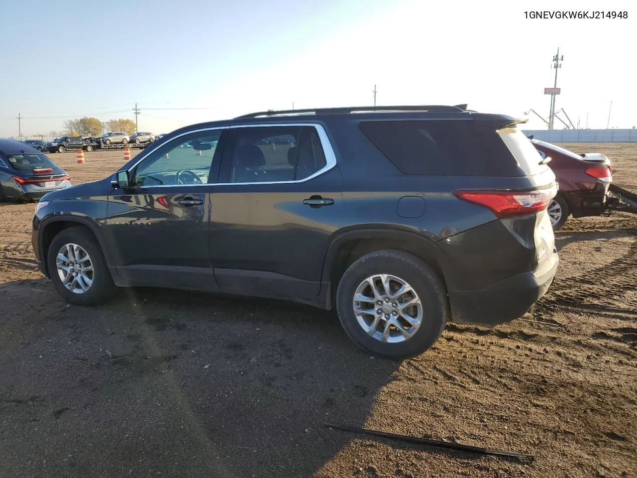 2019 Chevrolet Traverse Lt VIN: 1GNEVGKW6KJ214948 Lot: 76926194