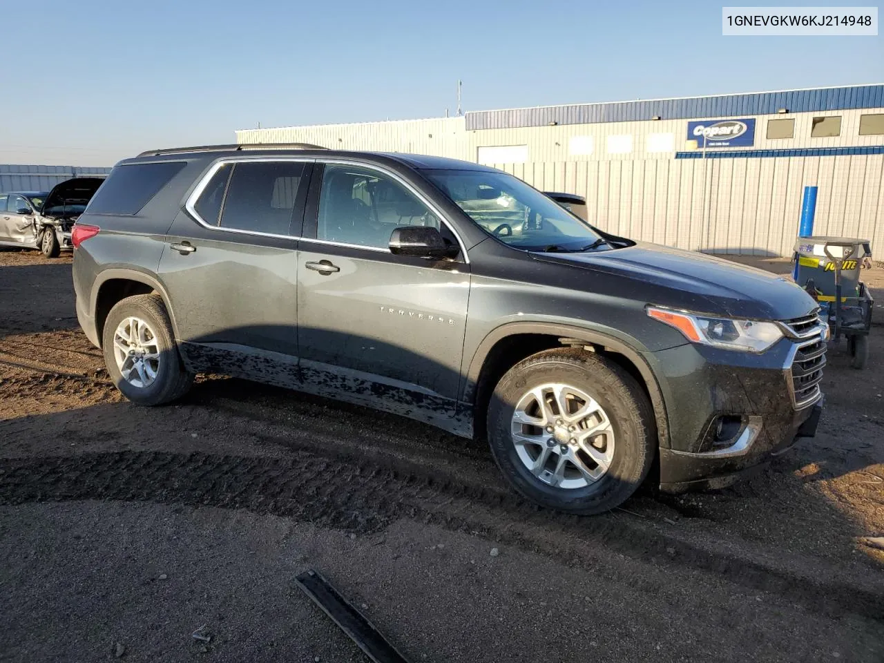 2019 Chevrolet Traverse Lt VIN: 1GNEVGKW6KJ214948 Lot: 76926194