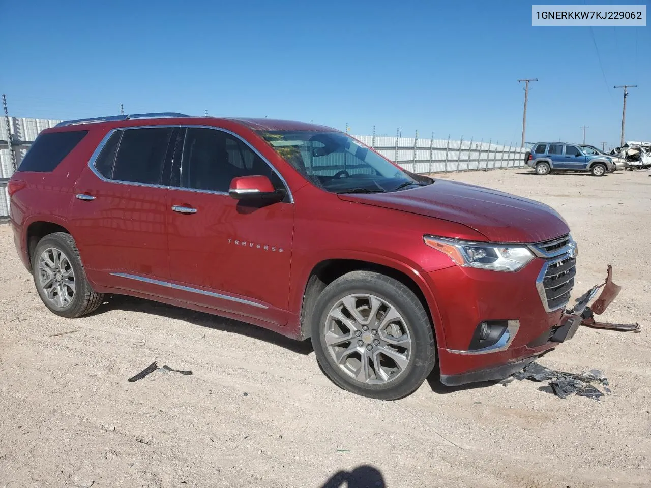 2019 Chevrolet Traverse Premier VIN: 1GNERKKW7KJ229062 Lot: 77232564