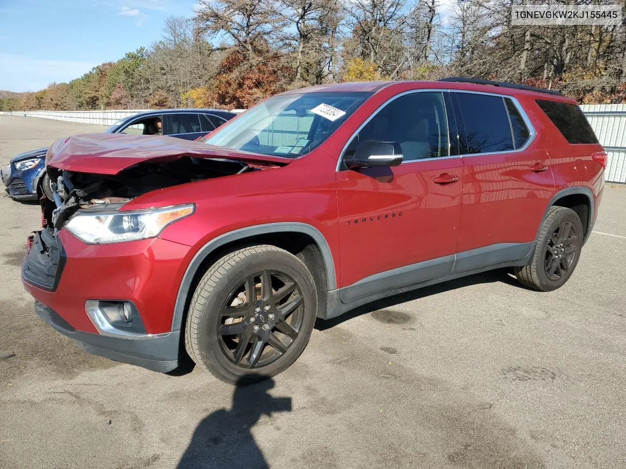 1GNEVGKW2KJ155445 2019 Chevrolet Traverse Lt