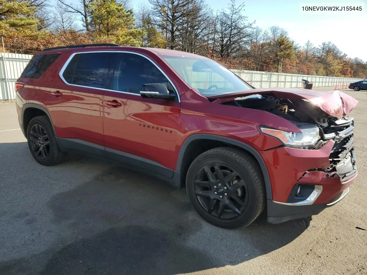 1GNEVGKW2KJ155445 2019 Chevrolet Traverse Lt