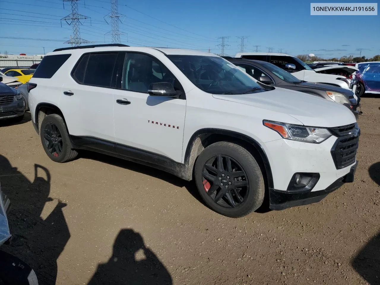 2019 Chevrolet Traverse Premier VIN: 1GNEVKKW4KJ191656 Lot: 77430254