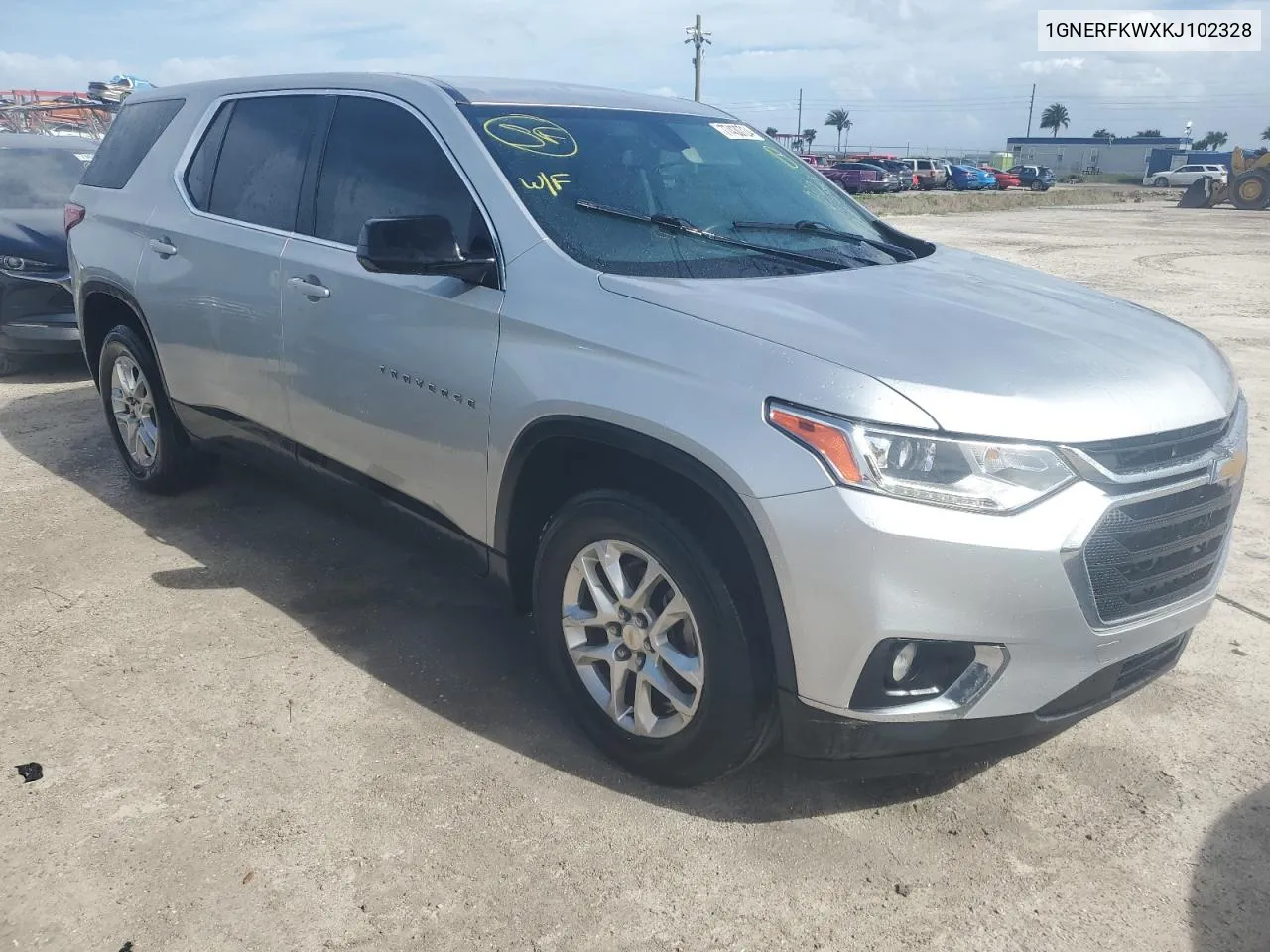 2019 Chevrolet Traverse Ls VIN: 1GNERFKWXKJ102328 Lot: 77430724