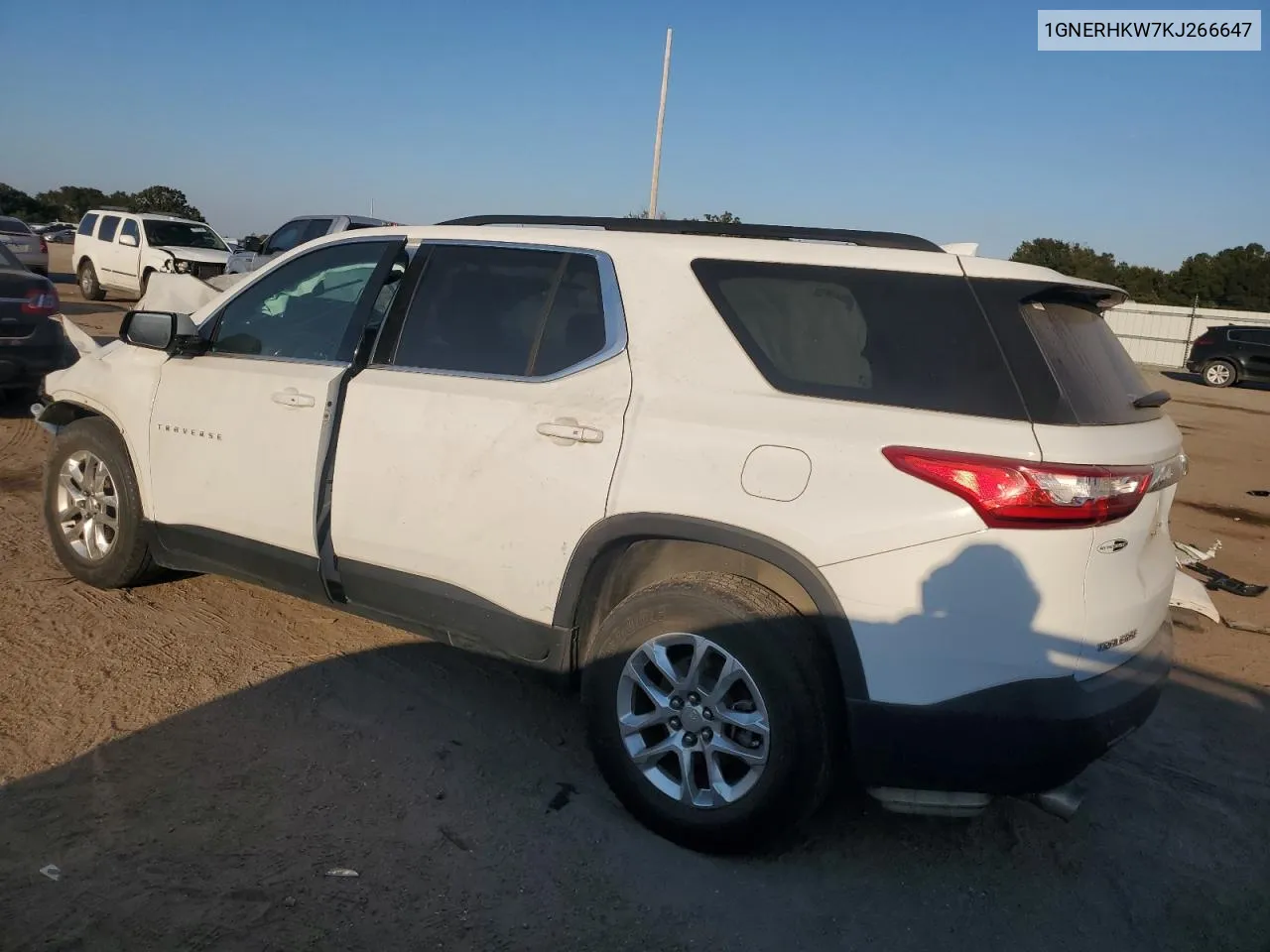 1GNERHKW7KJ266647 2019 Chevrolet Traverse Lt