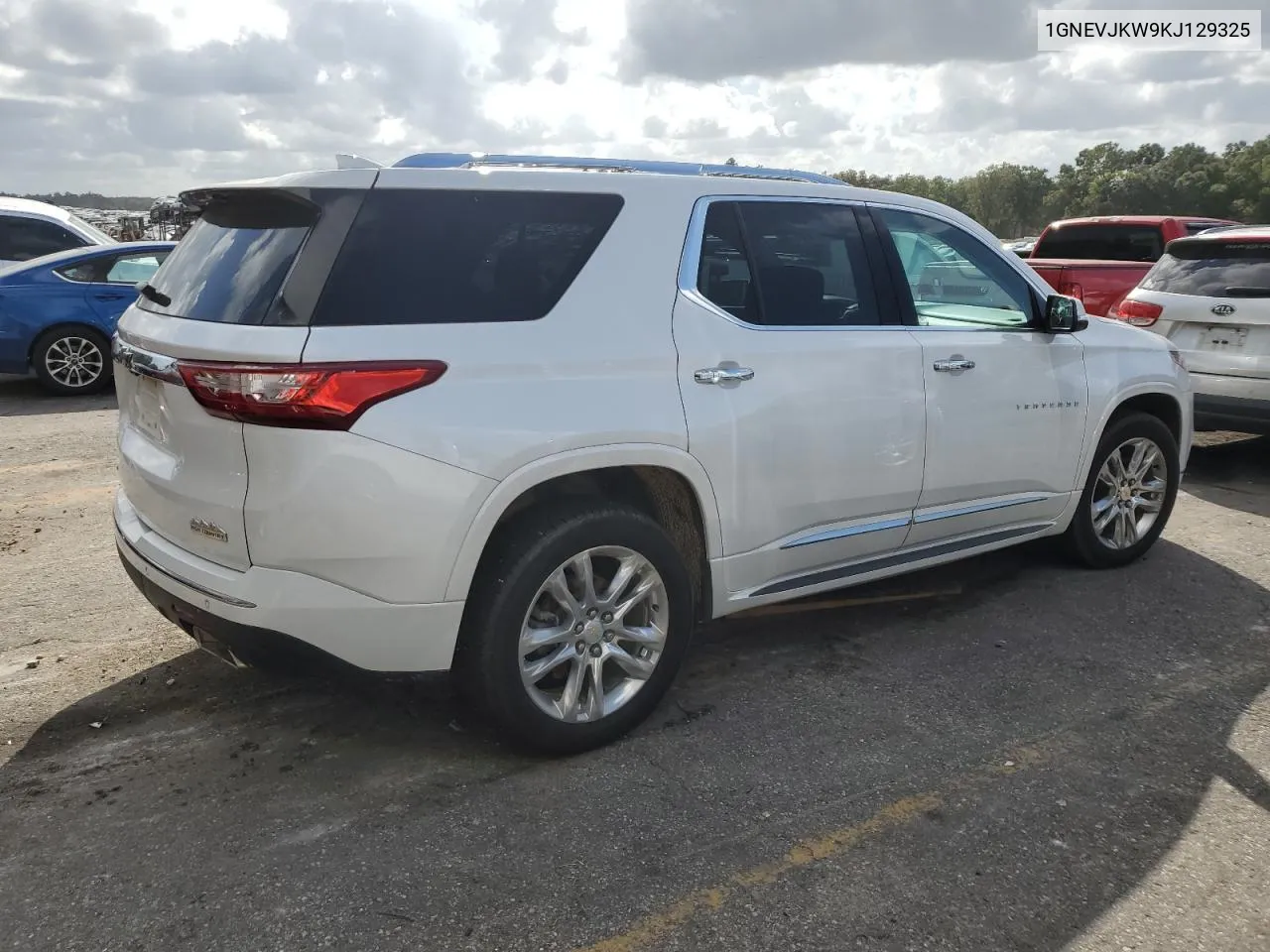 2019 Chevrolet Traverse High Country VIN: 1GNEVJKW9KJ129325 Lot: 78044564