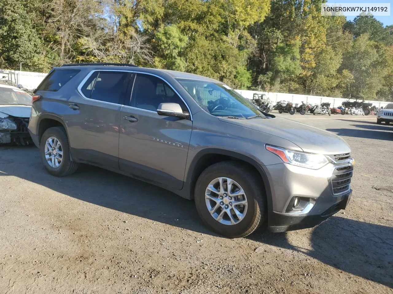 2019 Chevrolet Traverse Lt VIN: 1GNERGKW7KJ149192 Lot: 78090854