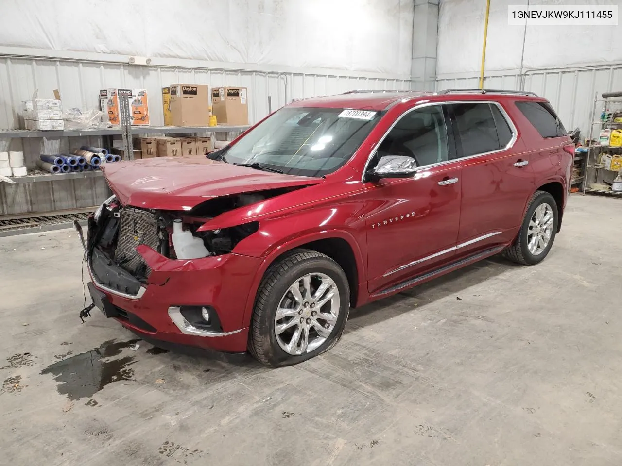 2019 Chevrolet Traverse High Country VIN: 1GNEVJKW9KJ111455 Lot: 78700394