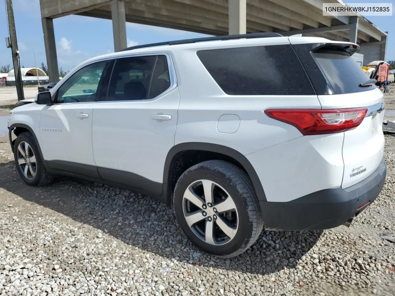 2019 Chevrolet Traverse Lt VIN: 1GNERHKW8KJ152835 Lot: 78742394