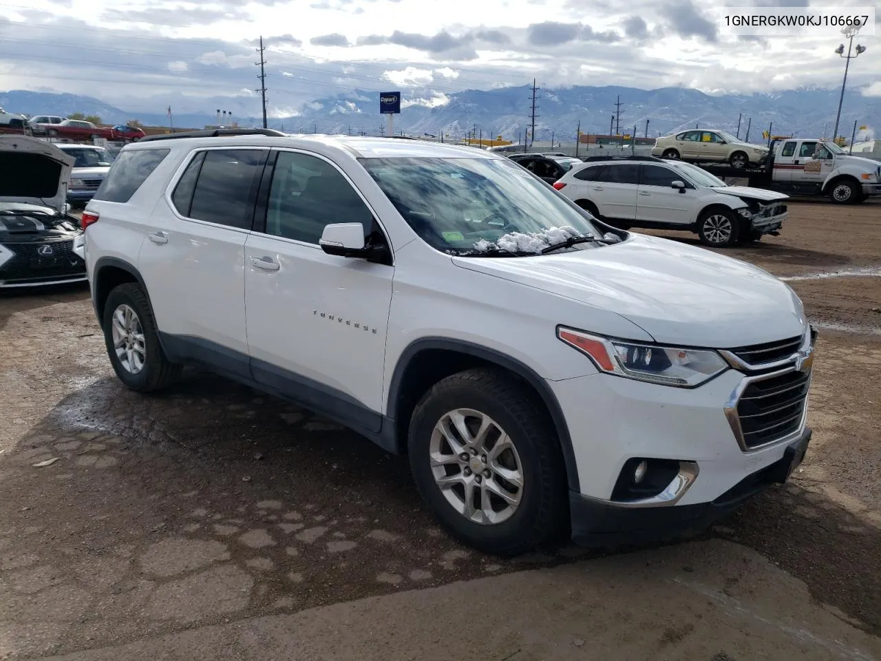 2019 Chevrolet Traverse Lt VIN: 1GNERGKW0KJ106667 Lot: 79026944