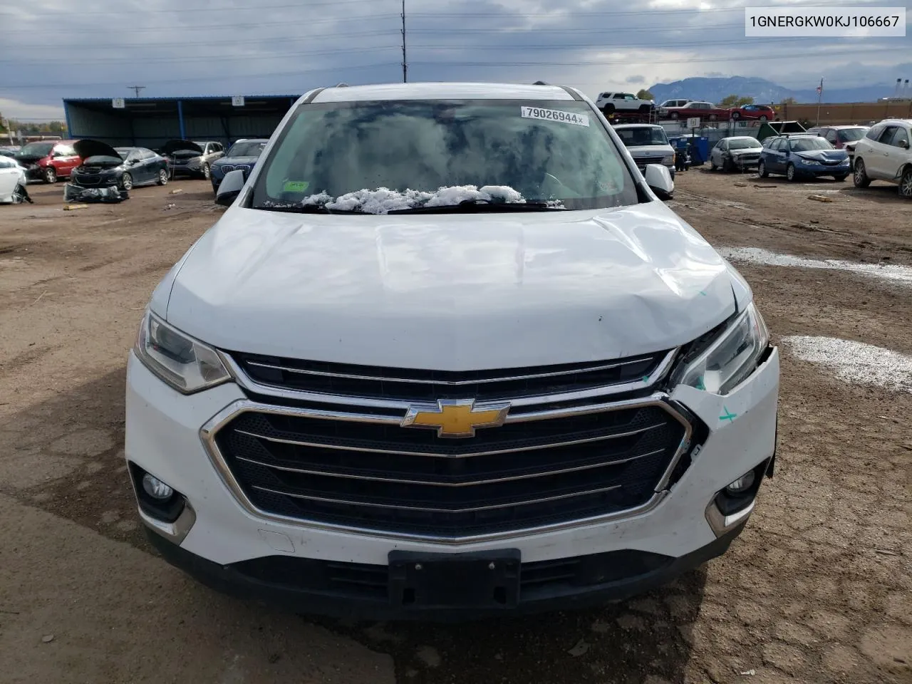 2019 Chevrolet Traverse Lt VIN: 1GNERGKW0KJ106667 Lot: 79026944