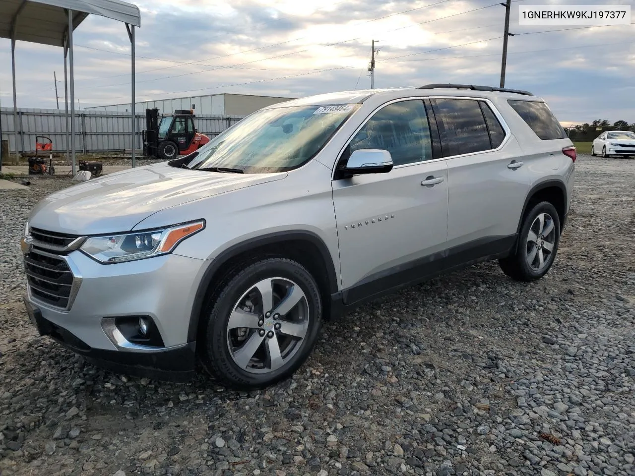 2019 Chevrolet Traverse Lt VIN: 1GNERHKW9KJ197377 Lot: 79143464