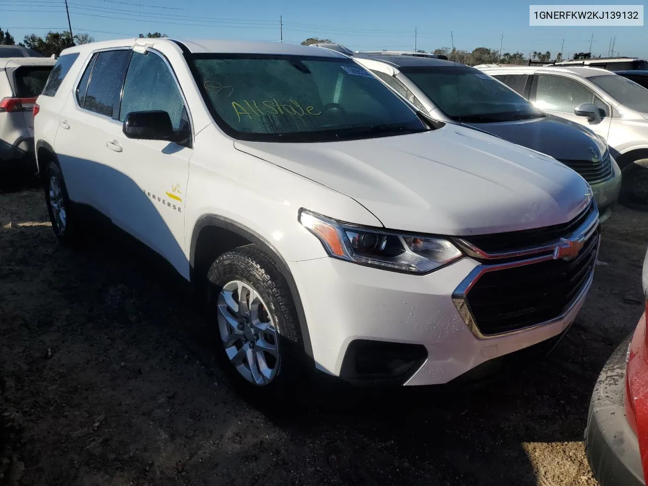 2019 Chevrolet Traverse Ls VIN: 1GNERFKW2KJ139132 Lot: 79291694