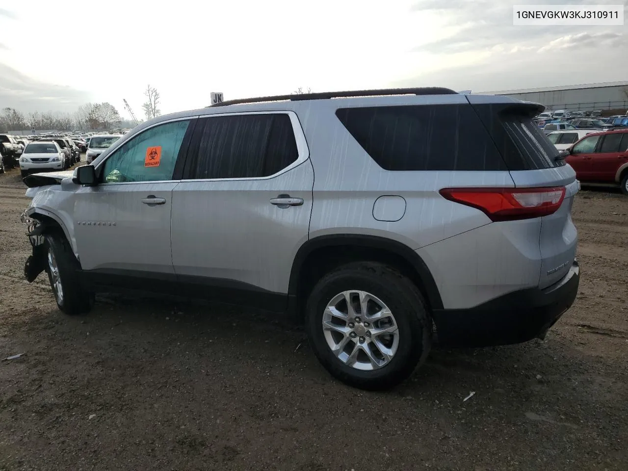 2019 Chevrolet Traverse Lt VIN: 1GNEVGKW3KJ310911 Lot: 79445624