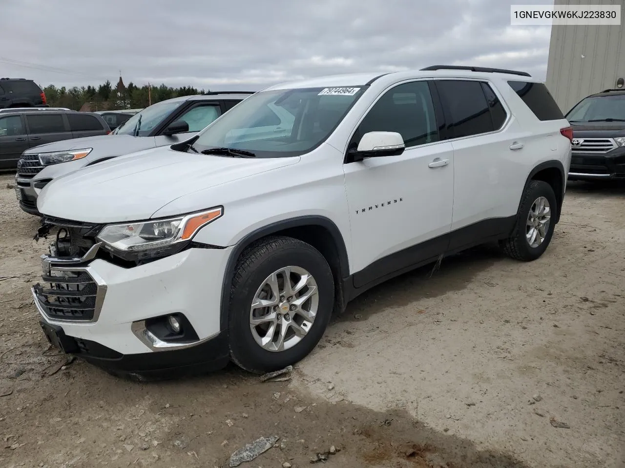 2019 Chevrolet Traverse Lt VIN: 1GNEVGKW6KJ223830 Lot: 79744964