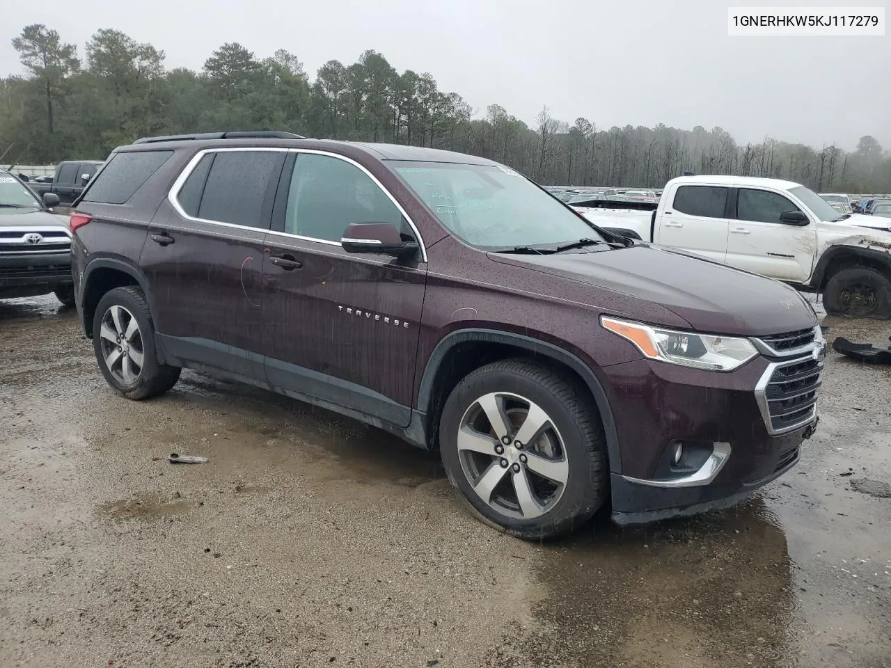 2019 Chevrolet Traverse Lt VIN: 1GNERHKW5KJ117279 Lot: 79761884