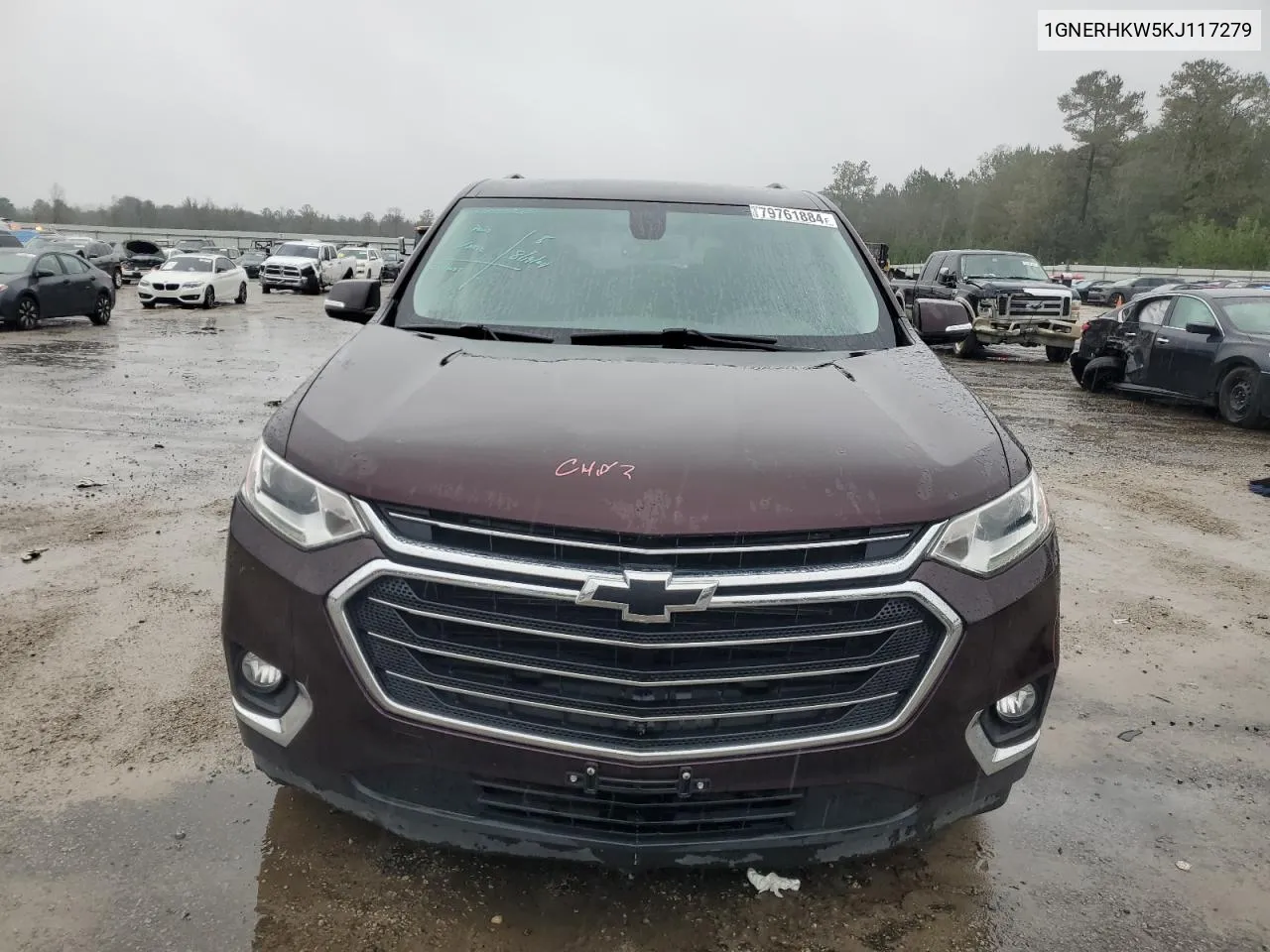 2019 Chevrolet Traverse Lt VIN: 1GNERHKW5KJ117279 Lot: 79761884