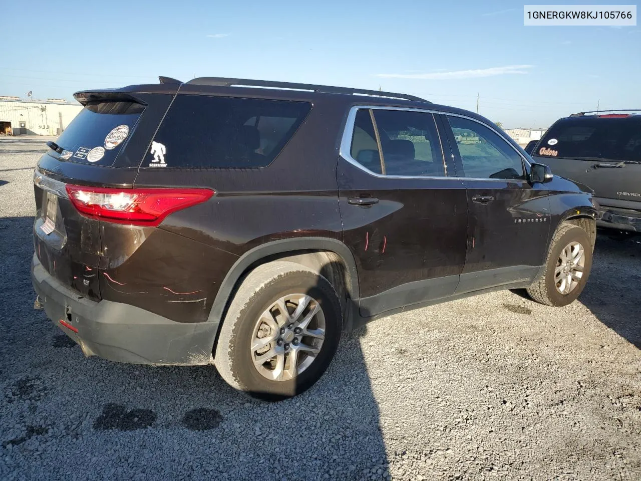 2019 Chevrolet Traverse Lt VIN: 1GNERGKW8KJ105766 Lot: 79799274