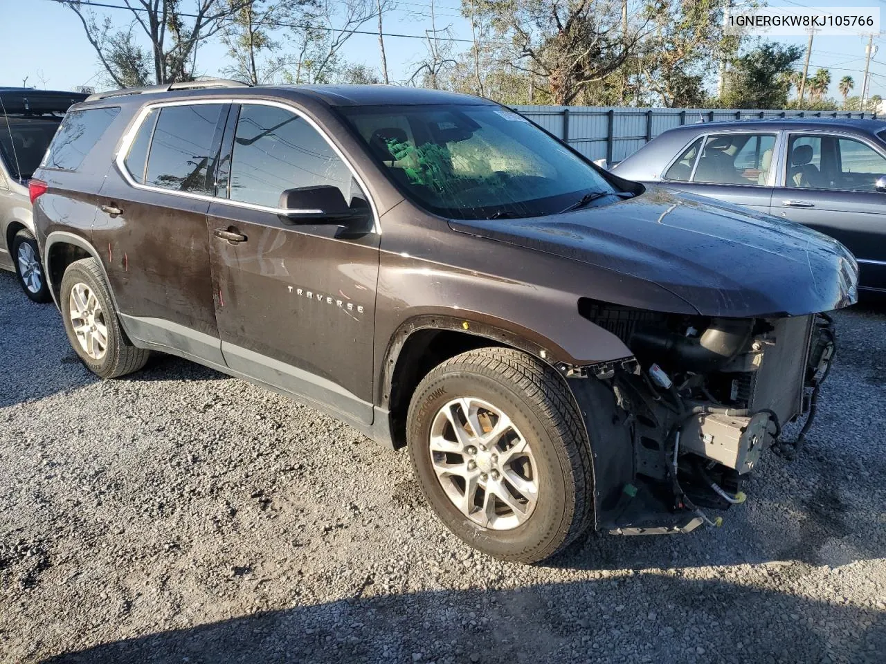 2019 Chevrolet Traverse Lt VIN: 1GNERGKW8KJ105766 Lot: 79799274