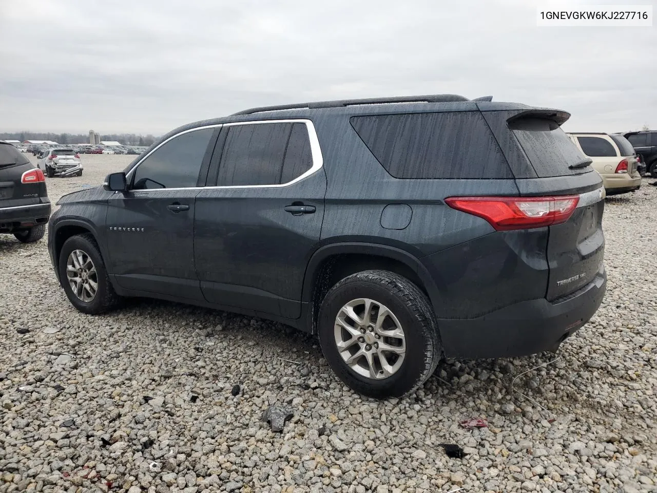 2019 Chevrolet Traverse Lt VIN: 1GNEVGKW6KJ227716 Lot: 80635234