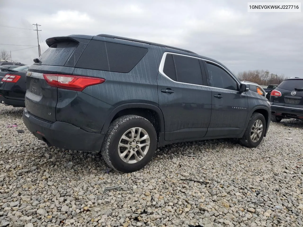 2019 Chevrolet Traverse Lt VIN: 1GNEVGKW6KJ227716 Lot: 80635234