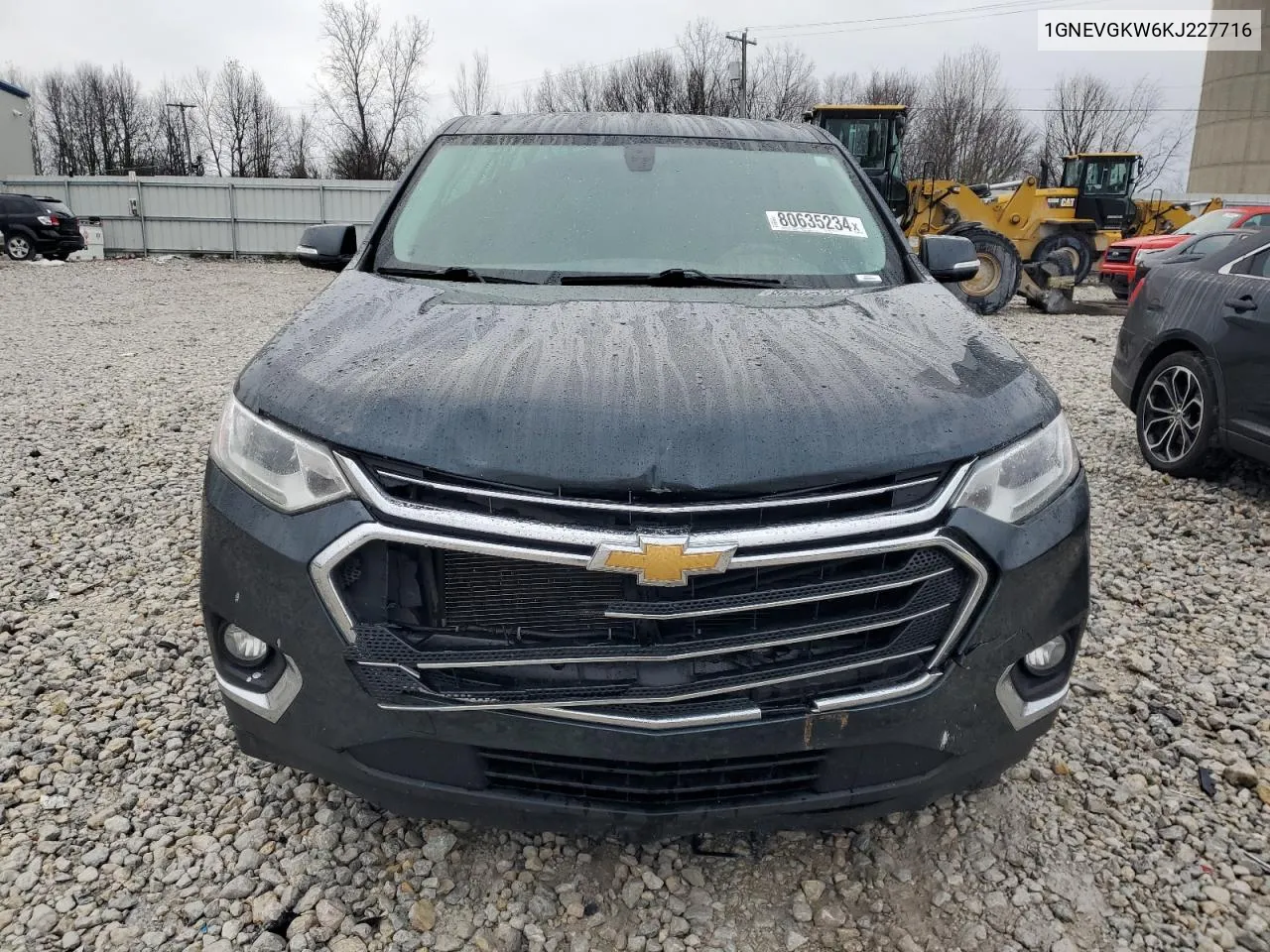 2019 Chevrolet Traverse Lt VIN: 1GNEVGKW6KJ227716 Lot: 80635234