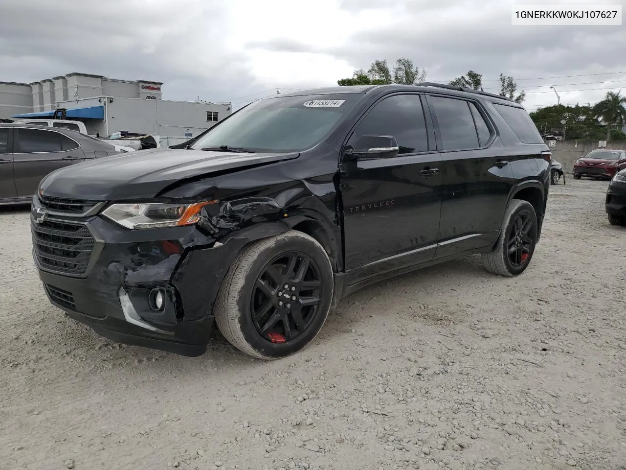 2019 Chevrolet Traverse Premier VIN: 1GNERKKW0KJ107627 Lot: 81453014