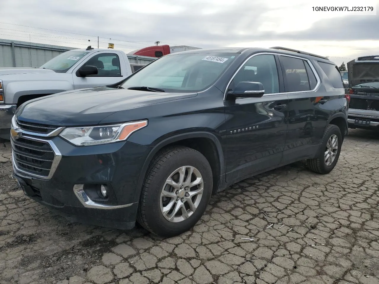 2020 Chevrolet Traverse Lt VIN: 1GNEVGKW7LJ232179 Lot: 45187494