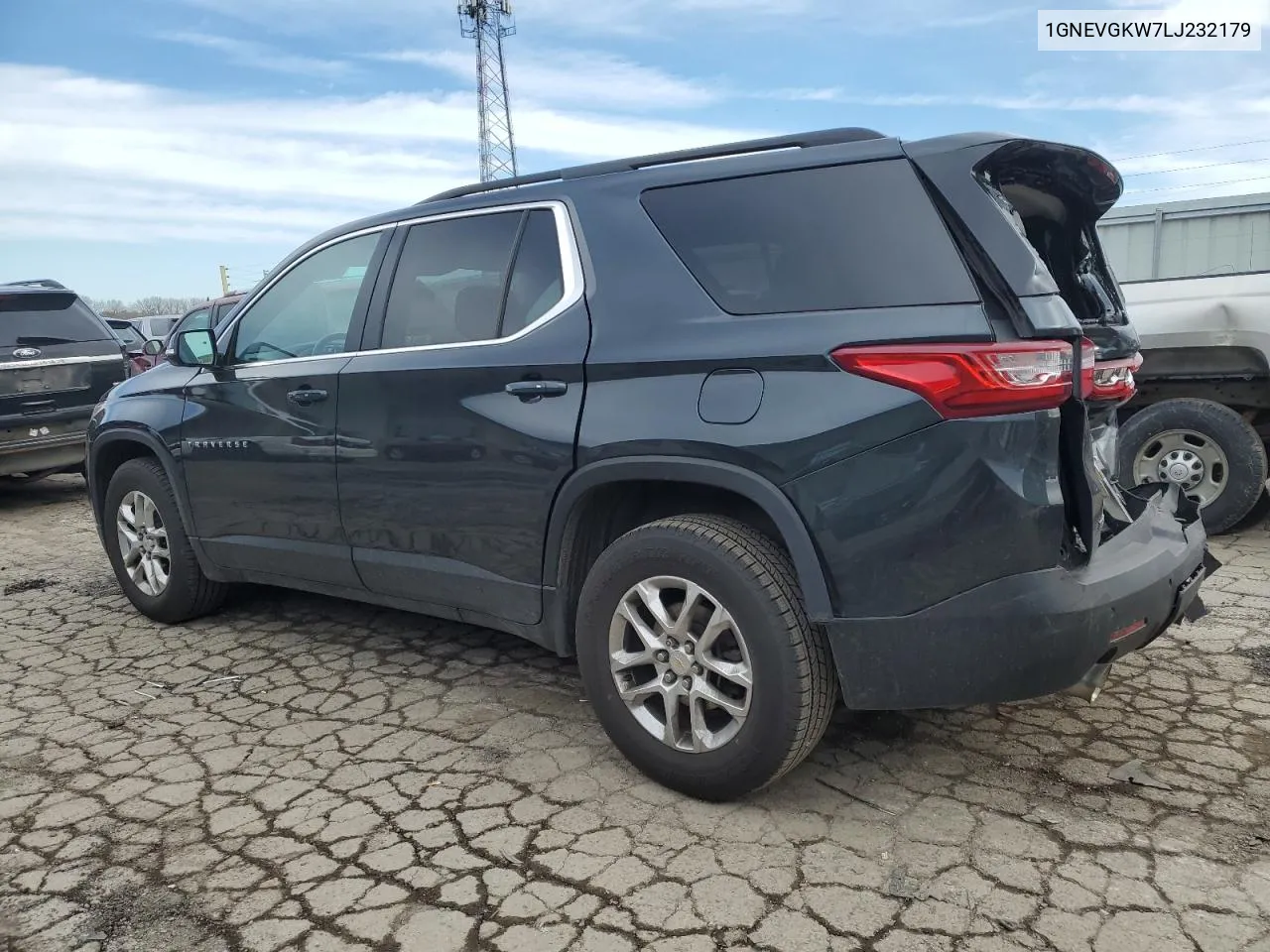 2020 Chevrolet Traverse Lt VIN: 1GNEVGKW7LJ232179 Lot: 45187494