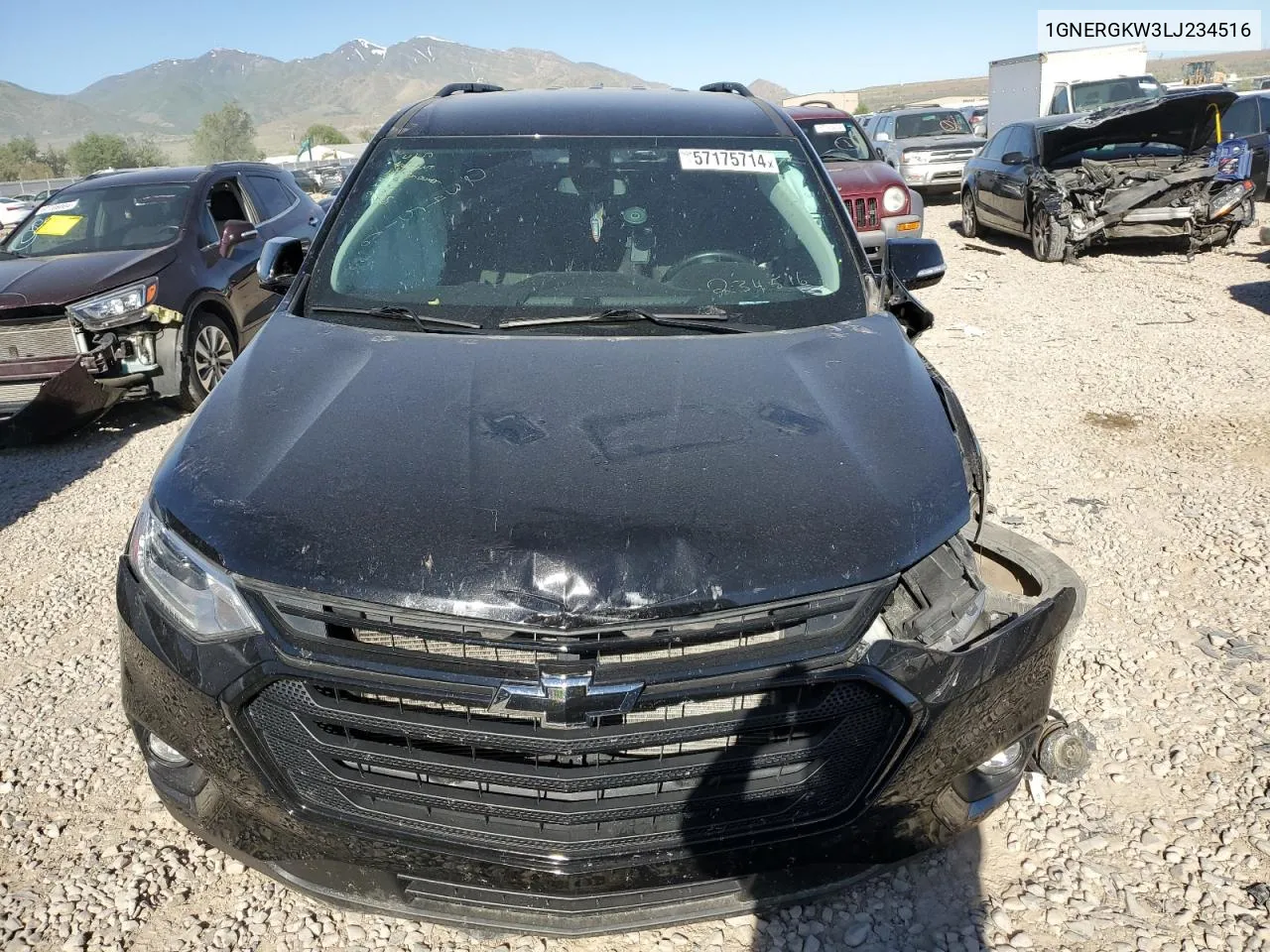 2020 Chevrolet Traverse Lt VIN: 1GNERGKW3LJ234516 Lot: 57175714