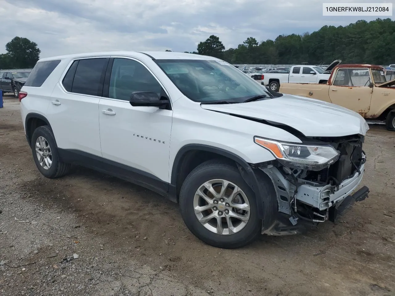 2020 Chevrolet Traverse Ls VIN: 1GNERFKW8LJ212084 Lot: 61312414