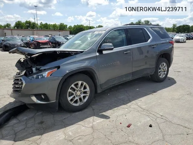 2020 Chevrolet Traverse Lt VIN: 1GNERGKW4LJ239711 Lot: 61622724