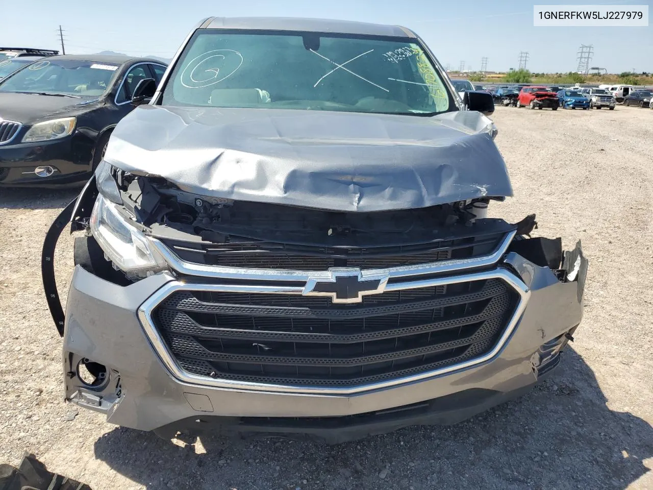 2020 Chevrolet Traverse Ls VIN: 1GNERFKW5LJ227979 Lot: 61708824