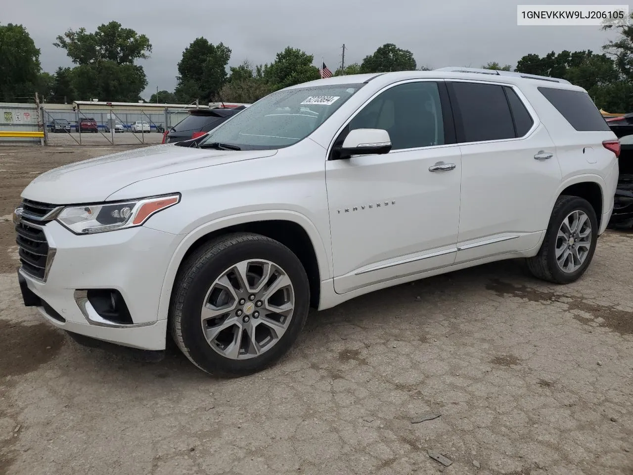 2020 Chevrolet Traverse Premier VIN: 1GNEVKKW9LJ206105 Lot: 62703694