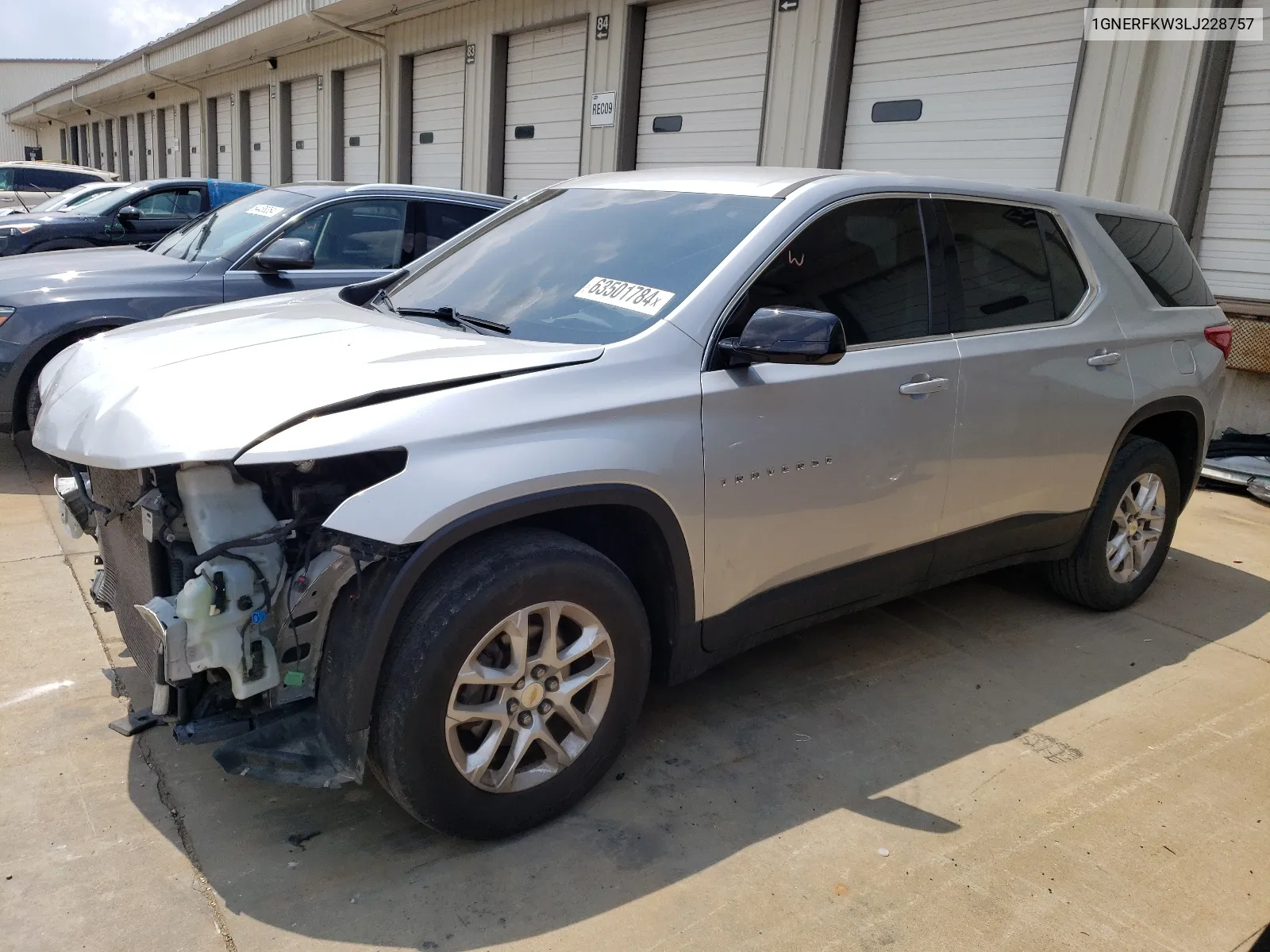 2020 Chevrolet Traverse Ls VIN: 1GNERFKW3LJ228757 Lot: 63501784