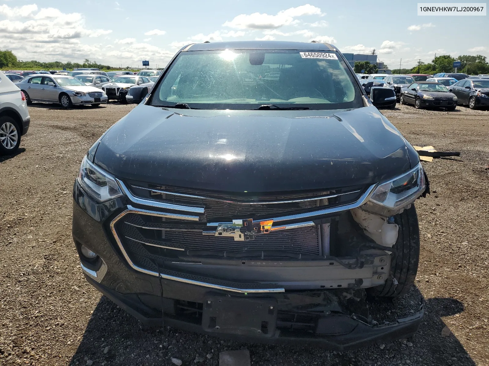 2020 Chevrolet Traverse Lt VIN: 1GNEVHKW7LJ200967 Lot: 64650924