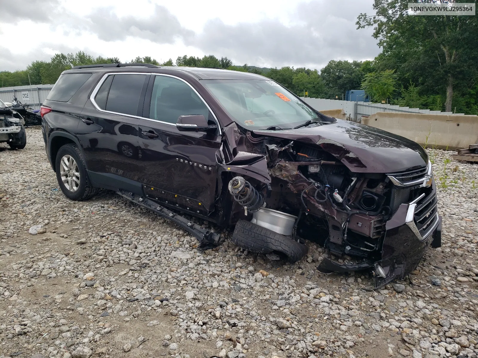 1GNEVGKW9LJ295364 2020 Chevrolet Traverse Lt