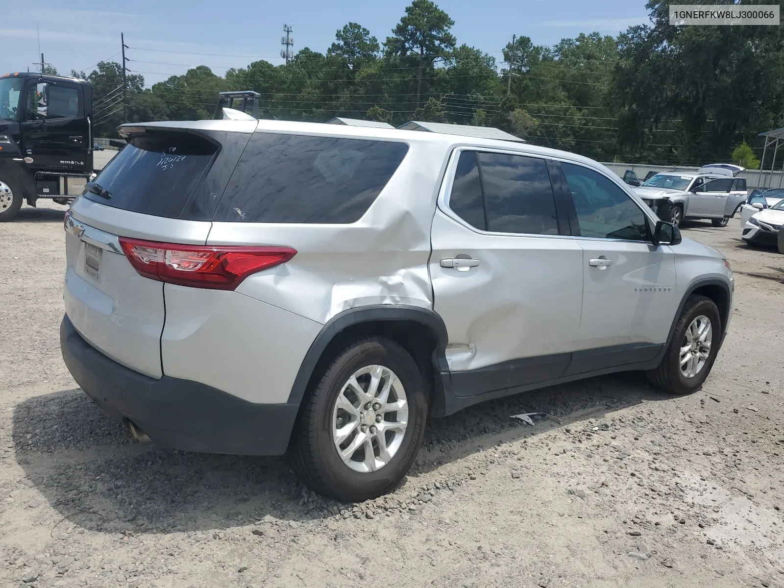 2020 Chevrolet Traverse Ls VIN: 1GNERFKW8LJ300066 Lot: 65812374