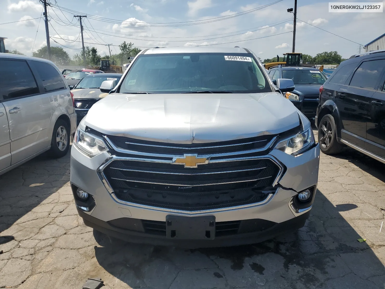 2020 Chevrolet Traverse Lt VIN: 1GNERGKW2LJ123357 Lot: 66091494