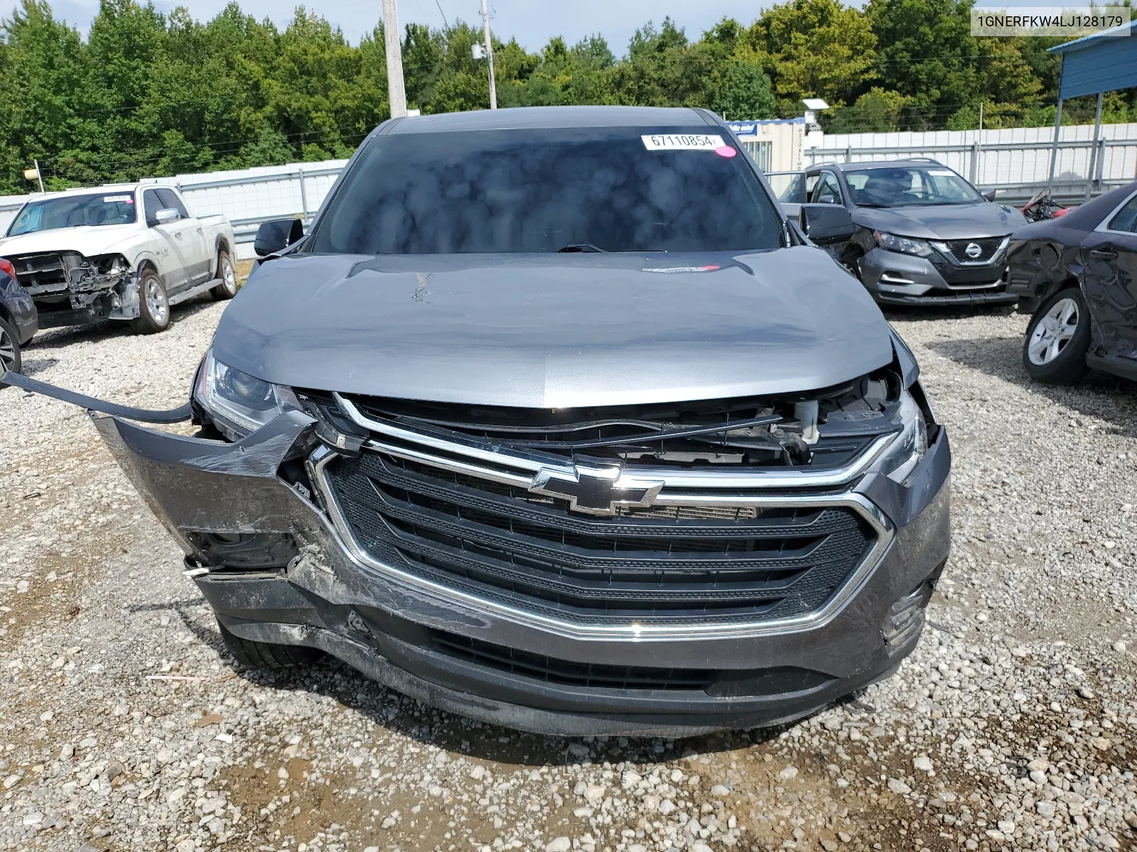 2020 Chevrolet Traverse Ls VIN: 1GNERFKW4LJ128179 Lot: 67110854