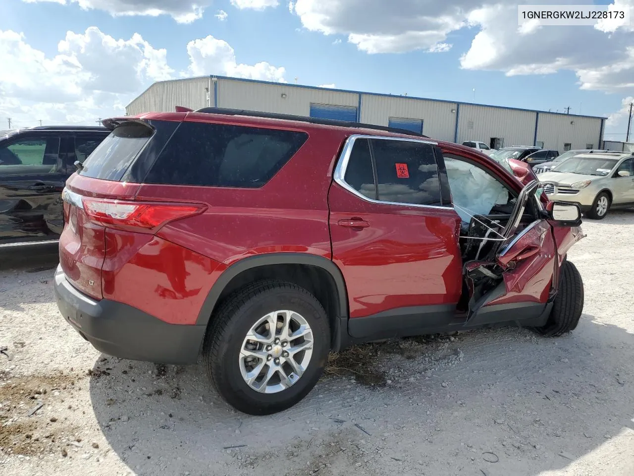 2020 Chevrolet Traverse Lt VIN: 1GNERGKW2LJ228173 Lot: 67125694