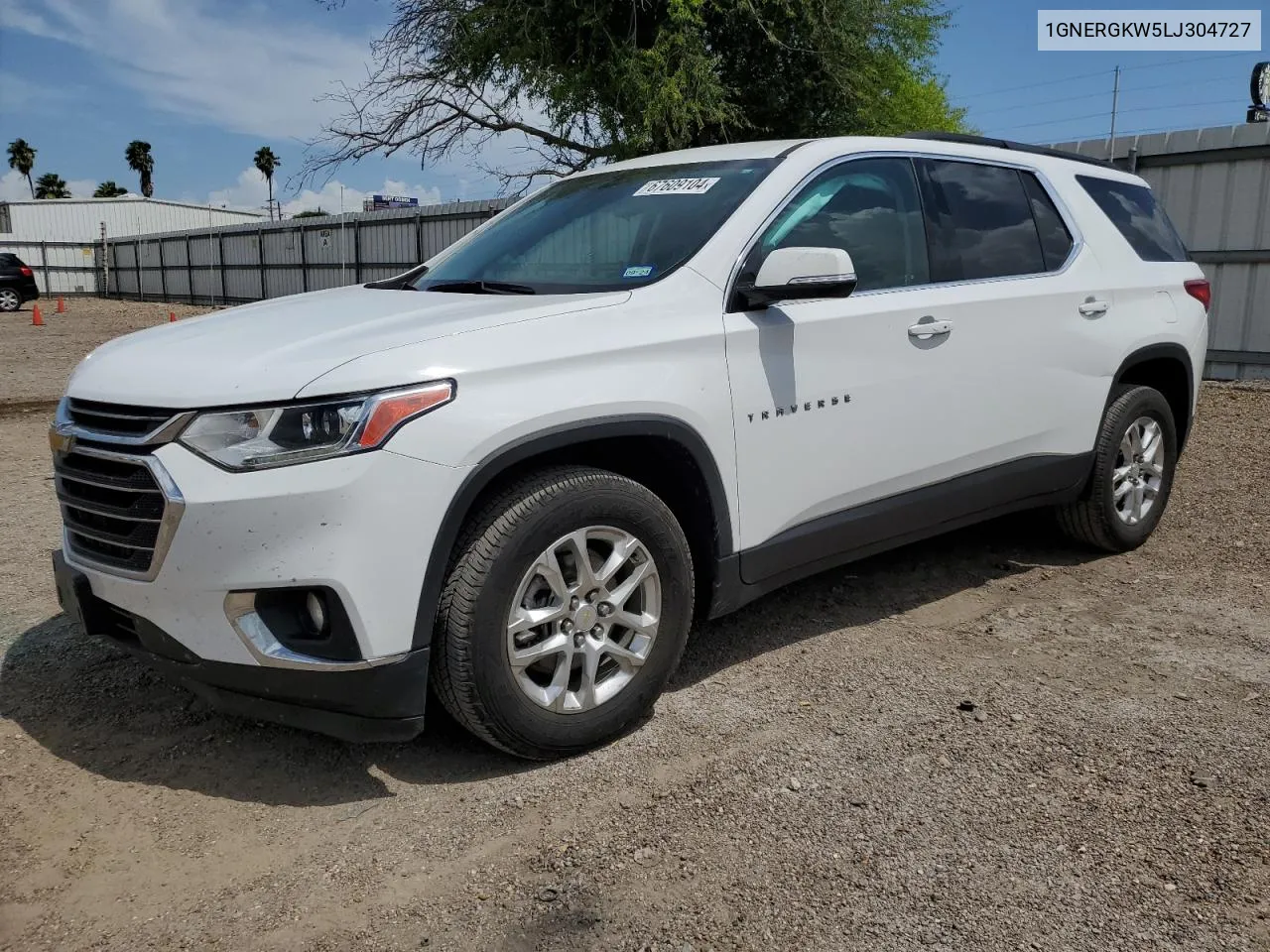 1GNERGKW5LJ304727 2020 Chevrolet Traverse Lt