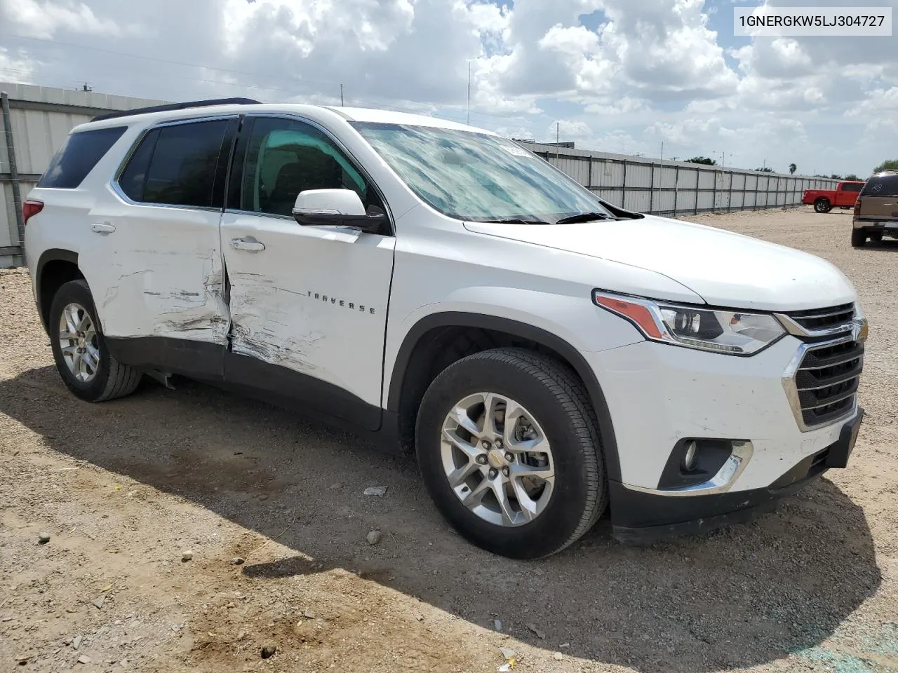 1GNERGKW5LJ304727 2020 Chevrolet Traverse Lt