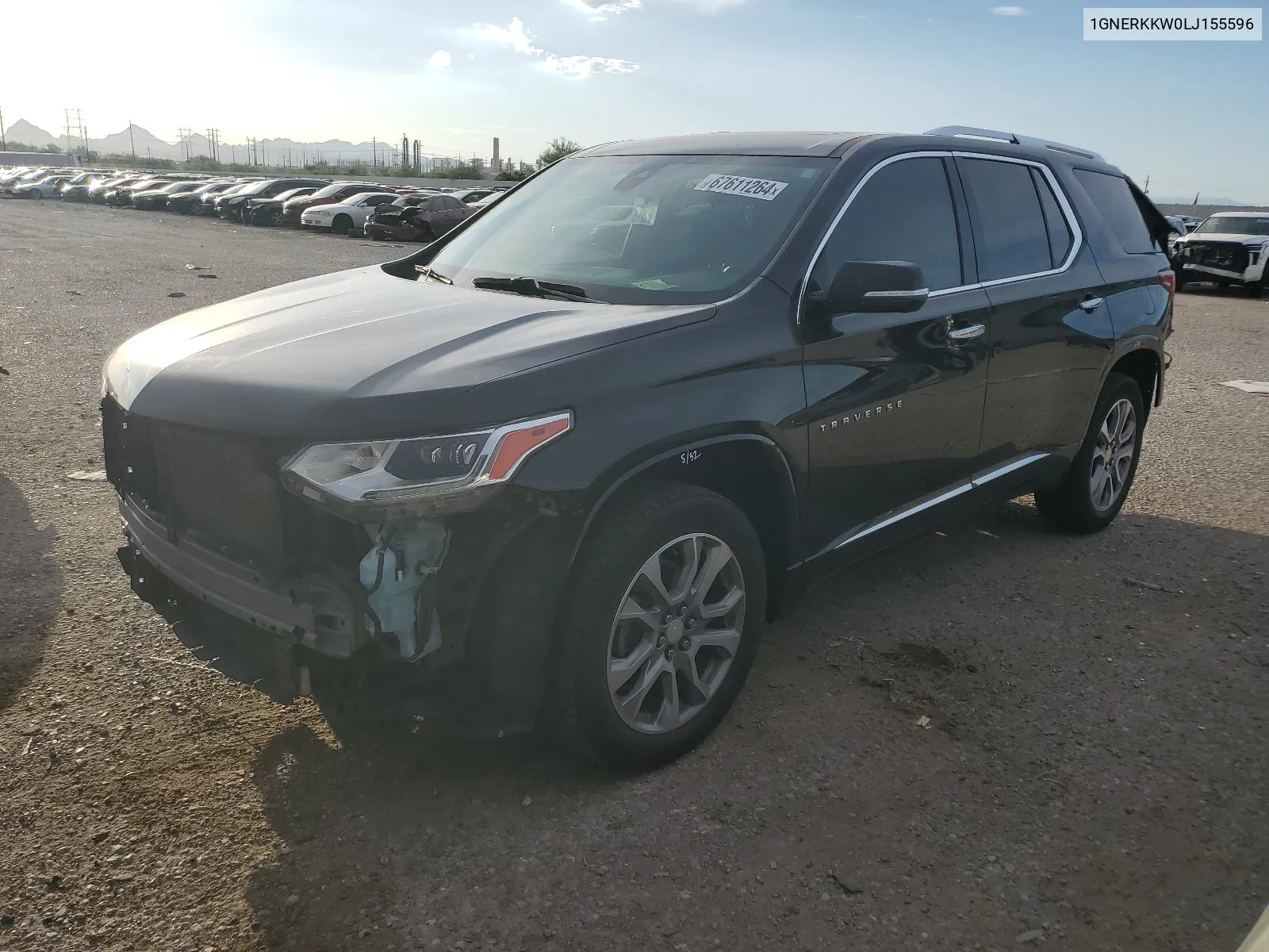 2020 Chevrolet Traverse Premier VIN: 1GNERKKW0LJ155596 Lot: 67611264