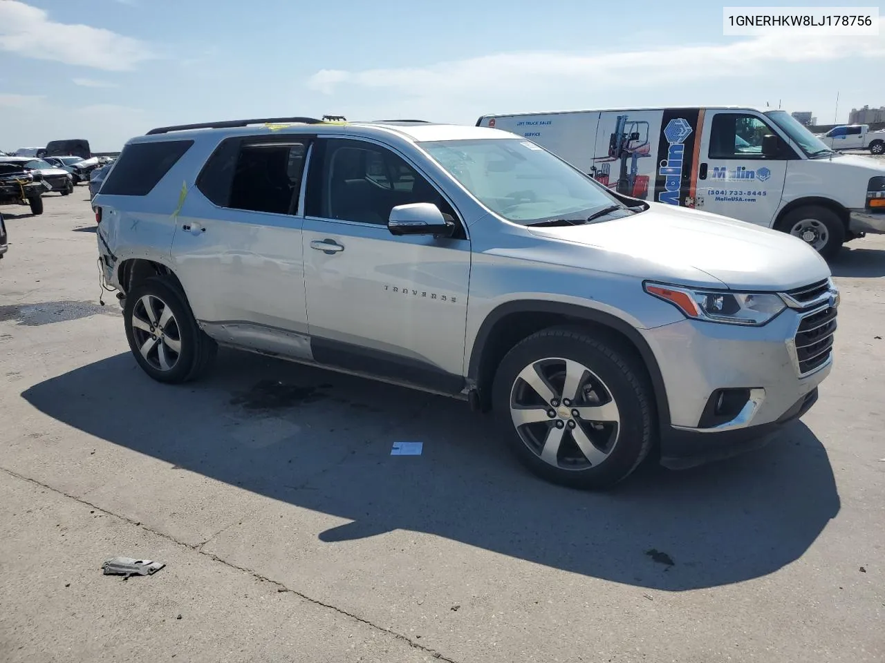 1GNERHKW8LJ178756 2020 Chevrolet Traverse Lt