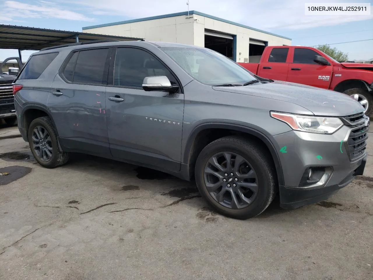 1GNERJKW4LJ252911 2020 Chevrolet Traverse Rs